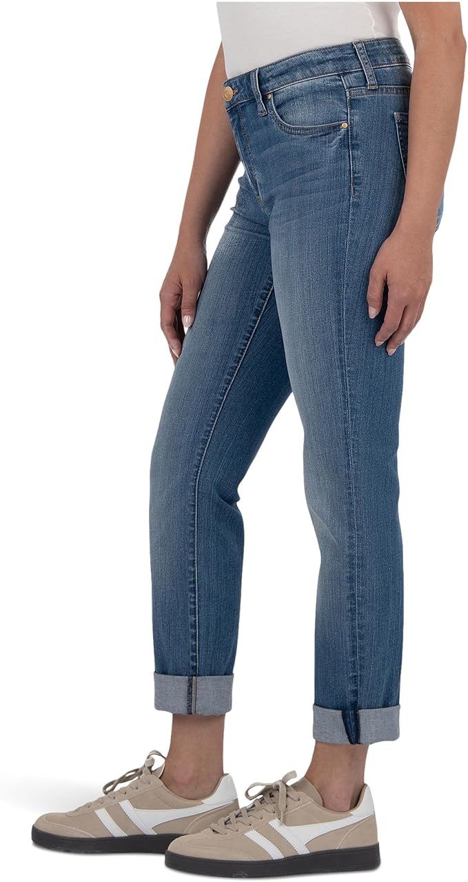 Kut from the Kloth Women’s Catherine Boyfriend Jean – Style KP4940MK7 (Incandescent Wash / Medium)