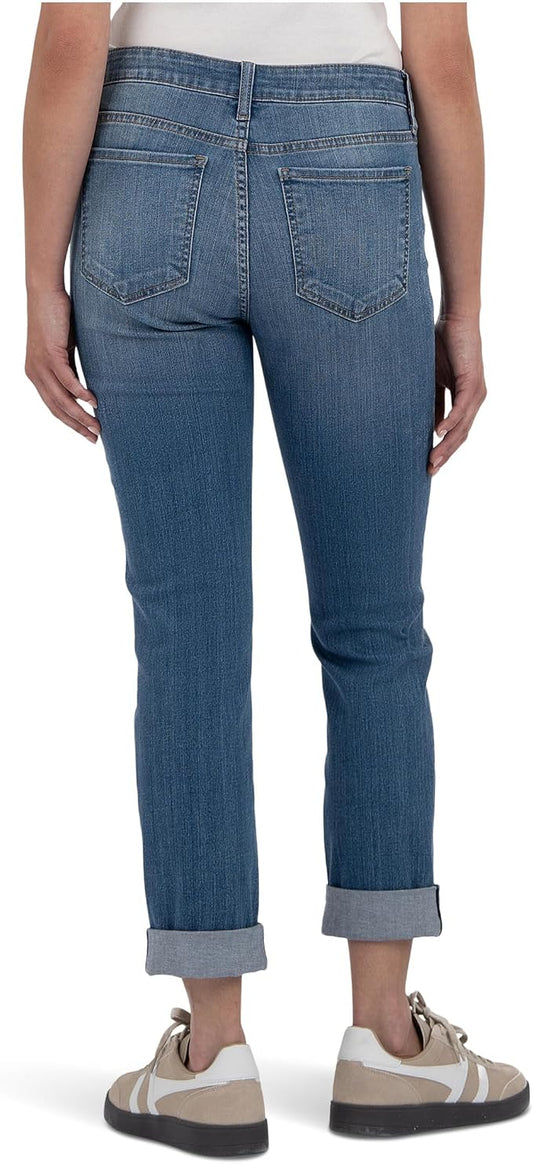 Kut from the Kloth Women’s Catherine Boyfriend Jean – Style KP4940MK7 (Incandescent Wash / Medium)