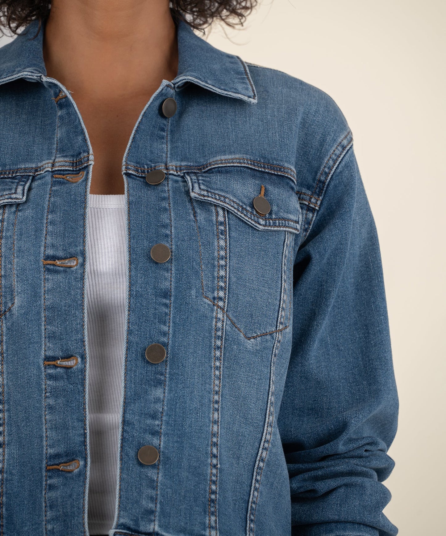 Kut from the Kloth Women's Juliet Denim Jacket (Dearly Wash)