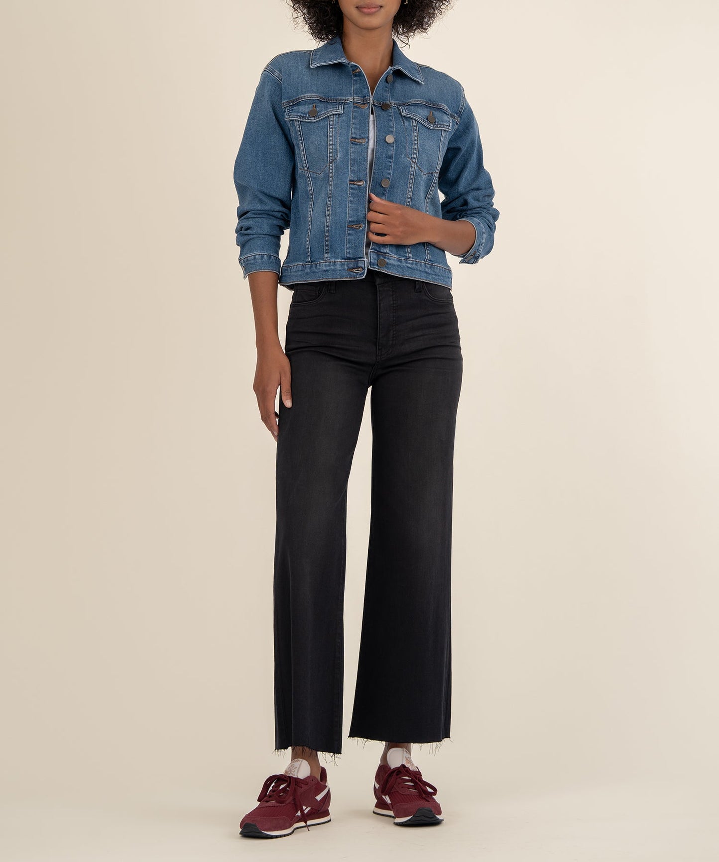 Kut from the Kloth Women's Juliet Denim Jacket (Dearly Wash)