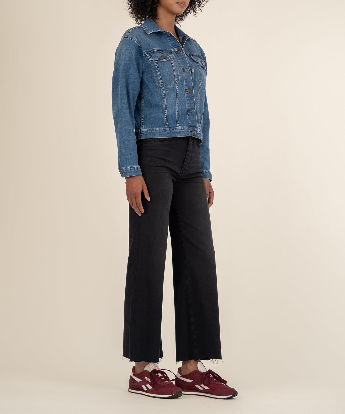 Kut from the Kloth Women's Juliet Denim Jacket (Dearly Wash)