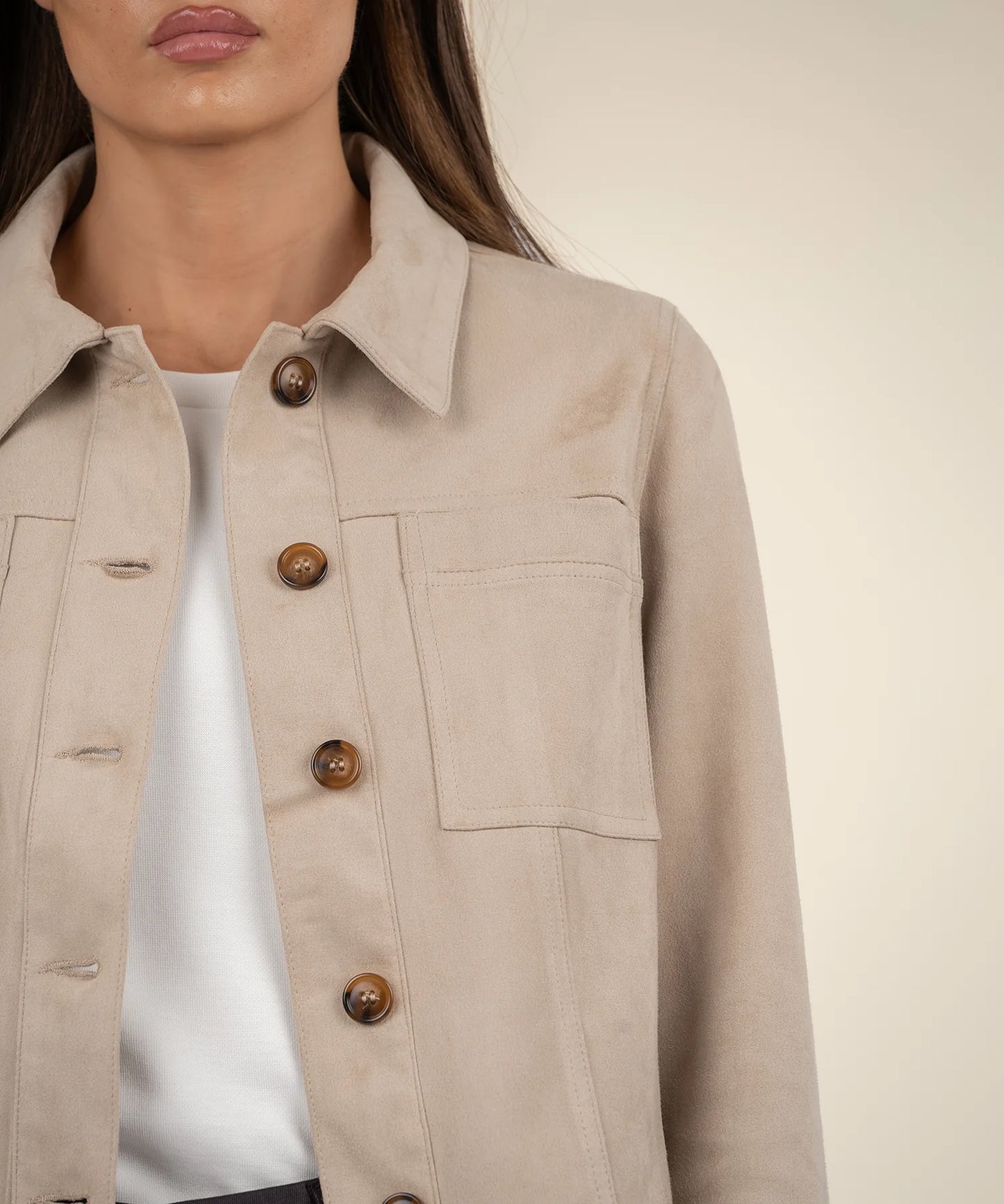 Kut from the Kloth Style KJ52101 — Faux Suede Jacket