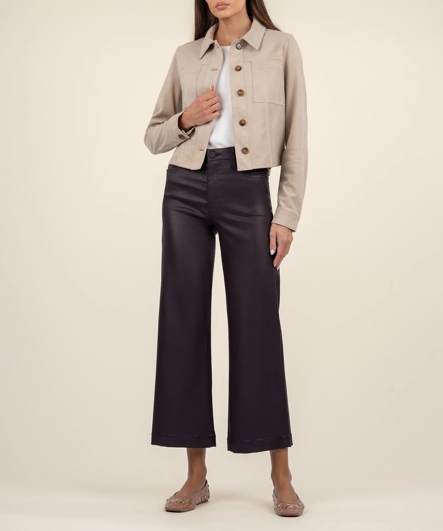 Kut from the Kloth Style KJ52101 — Faux Suede Jacket