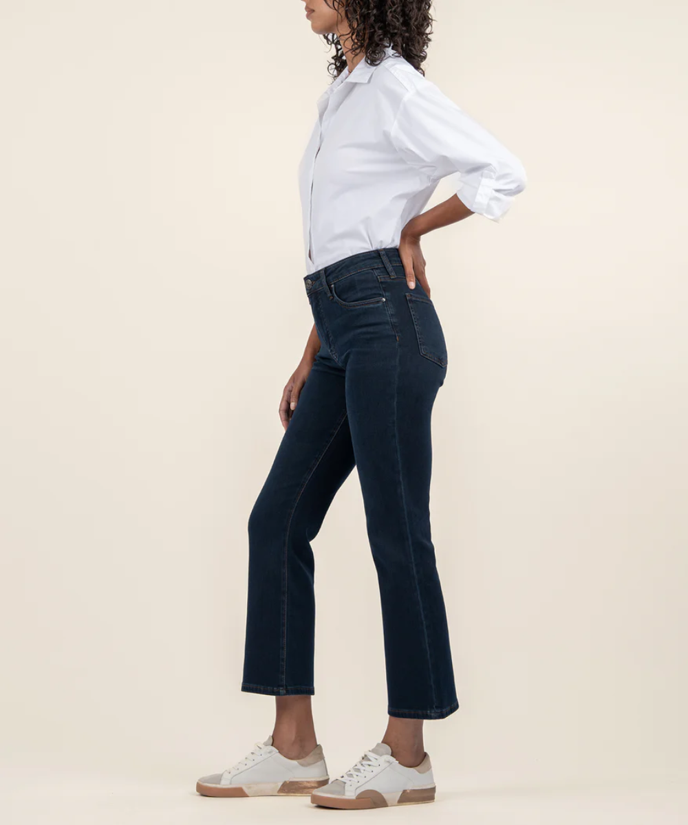Side view of Kelsey ankle flare jeans in Illustrate – KP1881MA6