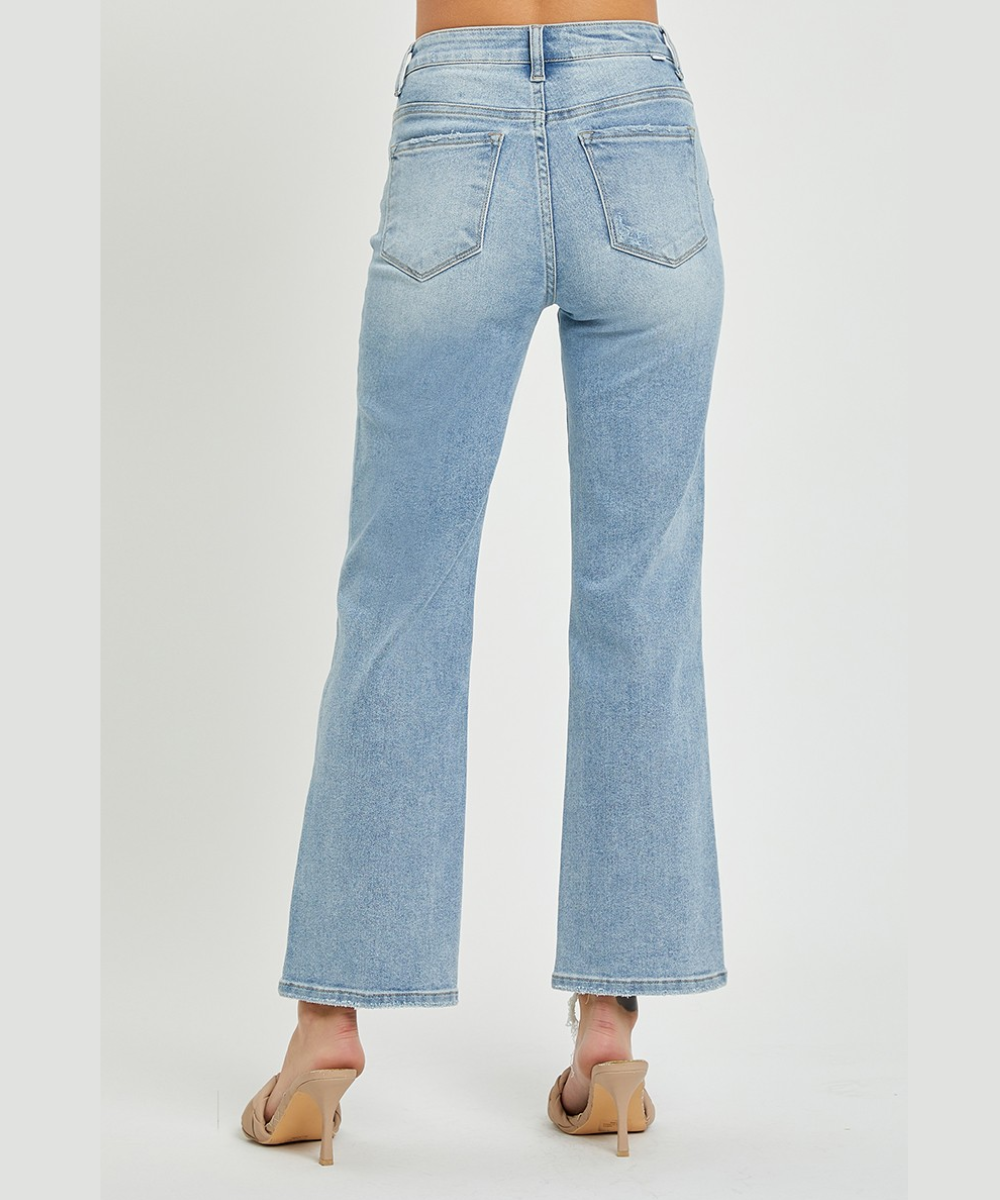Back view of Risen Jeans RDP5459 light wash denim