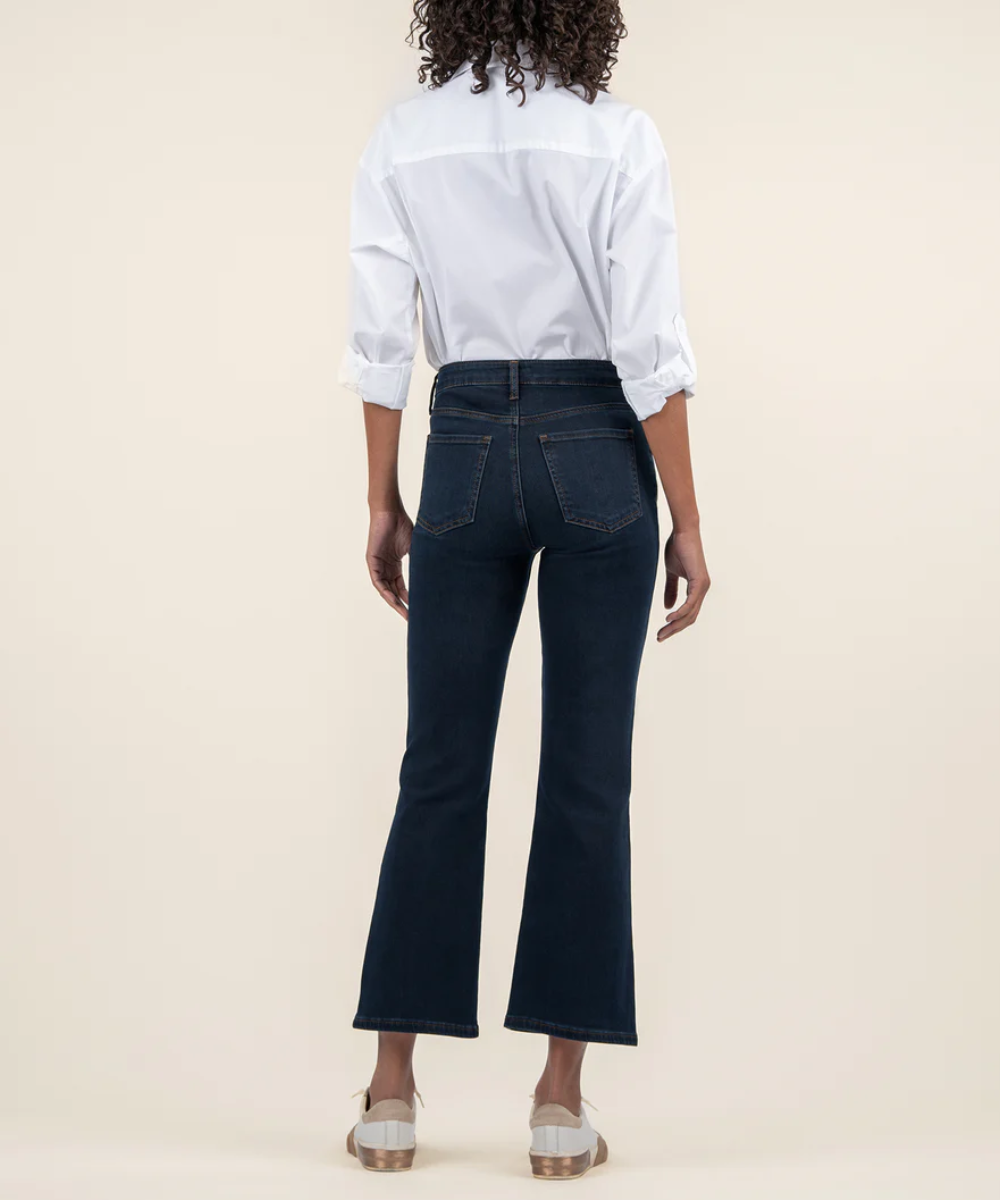Back view of Kelsey ankle flare jeans in Illustrate – KP1881MA6