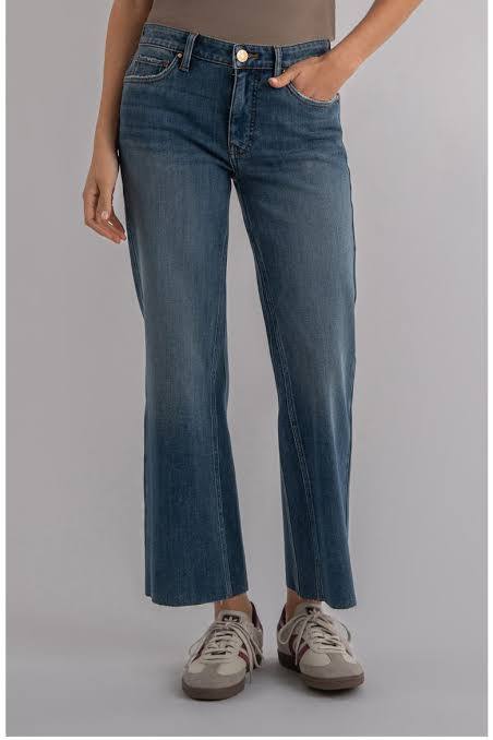 Style KP1574MD Kelsey High Rise Ankle Flare in Command by KUT from the Kloth